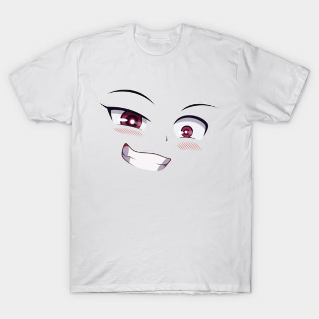 Anime face T-Shirt by Qwerty